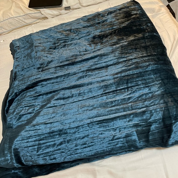 West Elm Crinkle Velvet Duvet - Picture 3 of 6